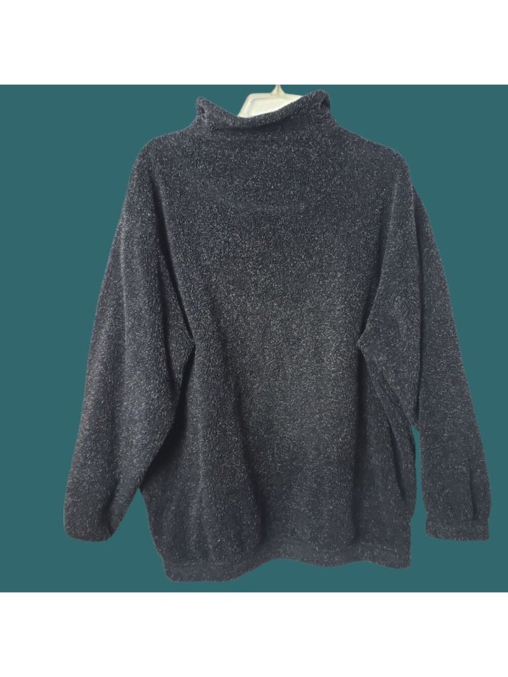 Porsche Design Pullover Sweater W/ Quarter-Zip & Embroidered Logo Blk Large - Picture 2 of 9